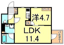 ピネータテラス武庫之荘の間取り画像