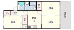 メゾンドクレールの間取り画像