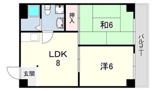 サンパレス春日の間取り画像