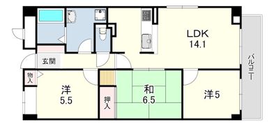 ローズコーポ塚口の間取り画像