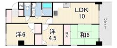 エルネスト甲南山手の間取り画像