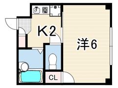 峰住吉ハイツの間取り画像