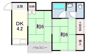 別府コーポの間取り画像
