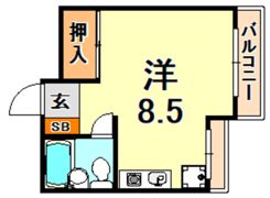 ハイツオークラしのはらの間取り画像