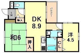 ミロワ西灘の間取り画像