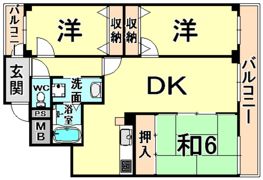 ケイジェイ・レジデンス南武庫之荘の間取り画像