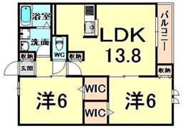 へーベルメゾン武庫北の間取り画像