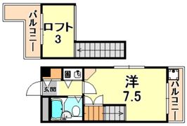 サンパレス21六甲2の間取り画像