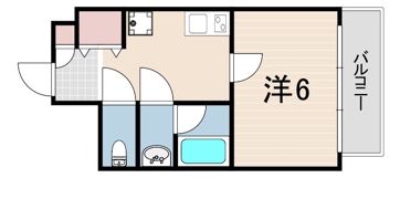 クオーレ三宮弐番館の間取り画像