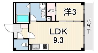 ルクス西宮北口の間取り画像