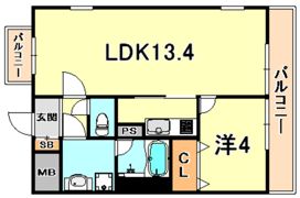 ワコーレヴィータ王子公園の間取り画像