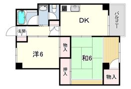 西甲子園ハイツの間取り画像