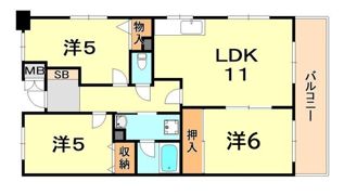 ガーデンハイツ桃山台壱番館の間取り画像