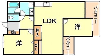 ガーデンハイツ桃山台壱番館の間取り画像