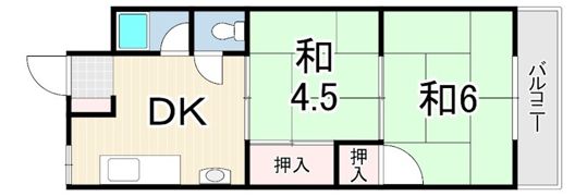 モリノブハイツの間取り画像
