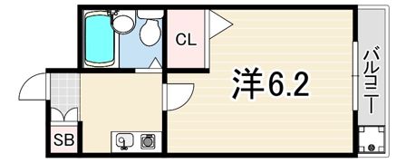 マンエイマンションの間取り画像