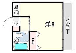 アオバ芦屋ハイツの間取り画像