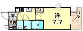 アドバンス三宮グルーブの間取り画像