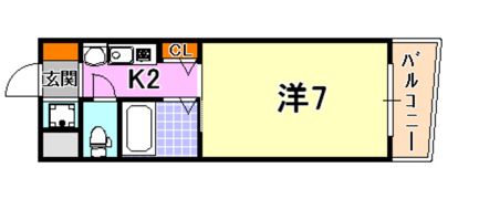 エステムコート神戸ハーバーランド前2の間取り画像