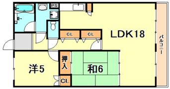 メルヴェーユ桃山の間取り画像