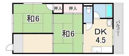 道本グリーンハウスの間取り画像
