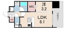 レオンコンフォート神戸山手通の間取り画像