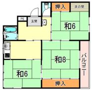 渦が森コーポ4号館の間取り画像