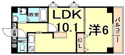 パルシオ甲東園の間取り画像