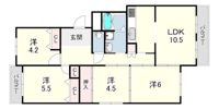 サンハイツ貴崎5号棟の間取り画像