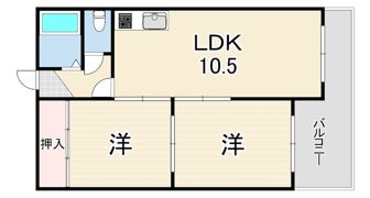 甲南メゾン深江の間取り画像