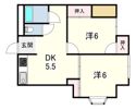 ピオーネ西難波の間取り画像