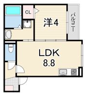 シーサイドヒル西新町の間取り画像