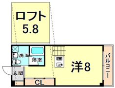 C4 KOSHIEN EASTの間取り画像