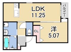 リファインド武庫川の間取り画像