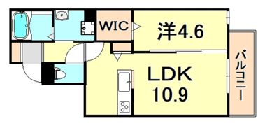 D-ROOM WEST PARK 西宮北口の間取り画像