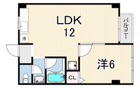 メープル御影中町の間取り画像