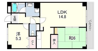 ボヌール御影の間取り画像