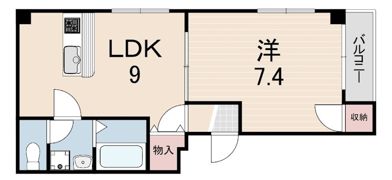 コムディッソテノール武庫之荘の間取り画像