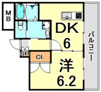 ステラハウス鳴尾の間取り画像