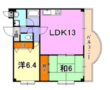 ハイネス岡本の間取り画像