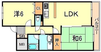 グリーンパレス塩屋の間取り画像