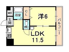 ラ・レジェール広瀬の間取り画像