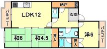 ハピネスの間取り画像