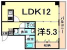 フロントリバー東難波の間取り画像