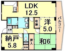 ビューメゾン津髙の間取り画像