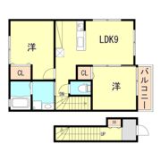 ブルージュ明石の間取り画像