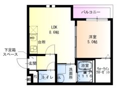 フジパレス夙川香櫨園ノースの間取り画像