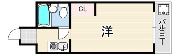 シルバーハイツ御影の間取り画像
