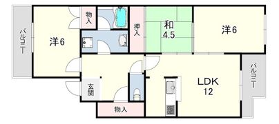 パルピアマンションの間取り画像
