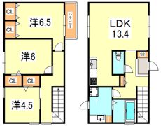 ベルメゾン向陽の間取り画像